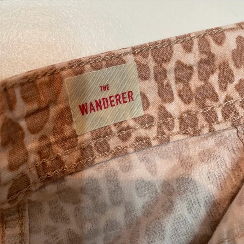 Anthropolgie The Wanderer Pants Leopard/Cheetah Print 28 Cream/Tan - Picture 5 of 10